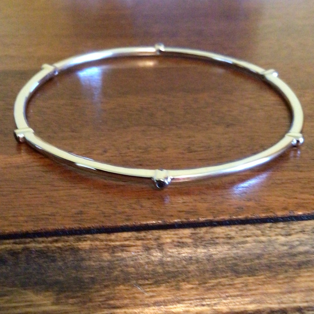 Sterling Silver Black Diamond Bangle